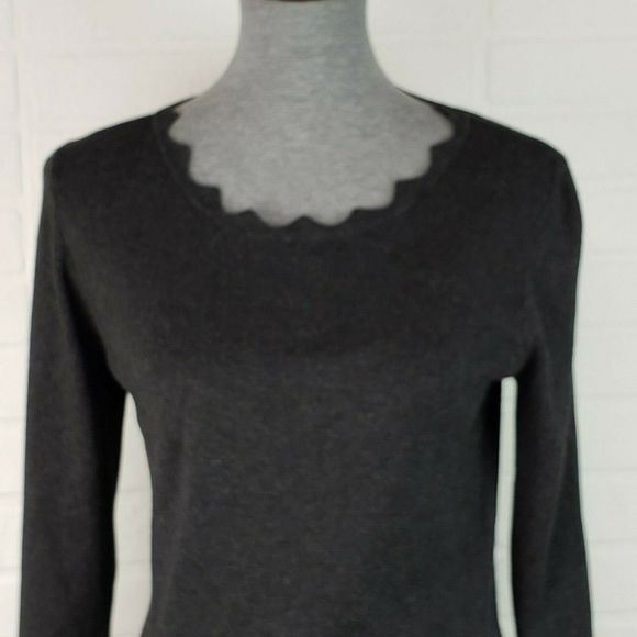 Philosophy Republic Gray Sweater 3/4 Sleeve Size M - Picture 2 of 10